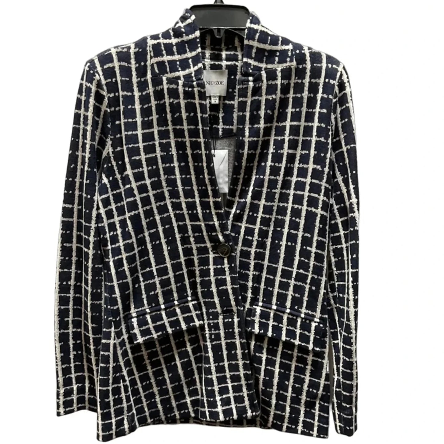 Blazer By Nic + Zoe In Plaid Pattern, Size: S
