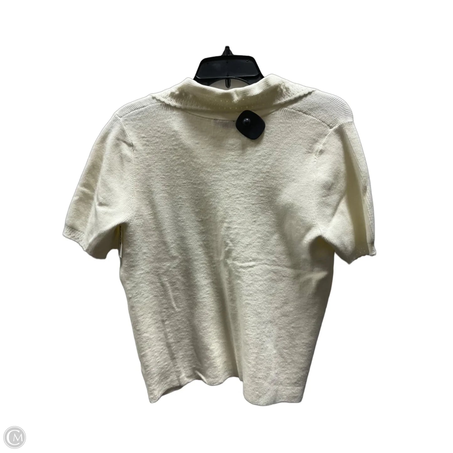 Top Short Sleeve By Talbots In Cream, Size: M