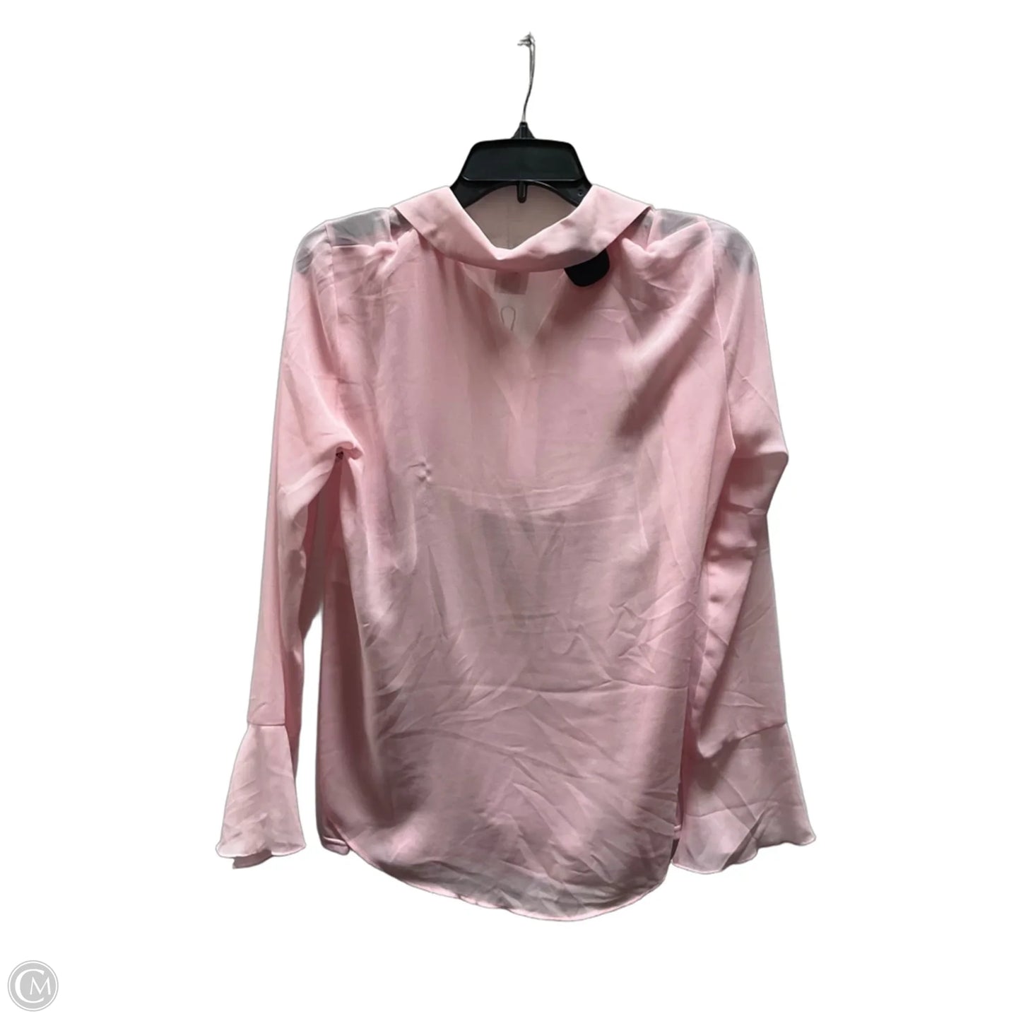 Blouse Long Sleeve By Anne Klein In Pink, Size: S