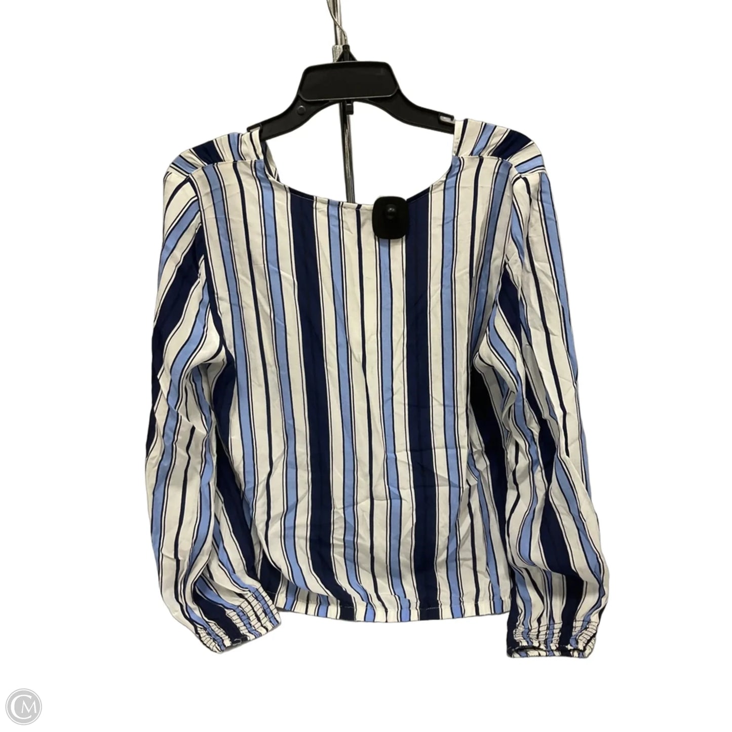 Top Long Sleeve By Talbots In Striped Pattern, Size: S