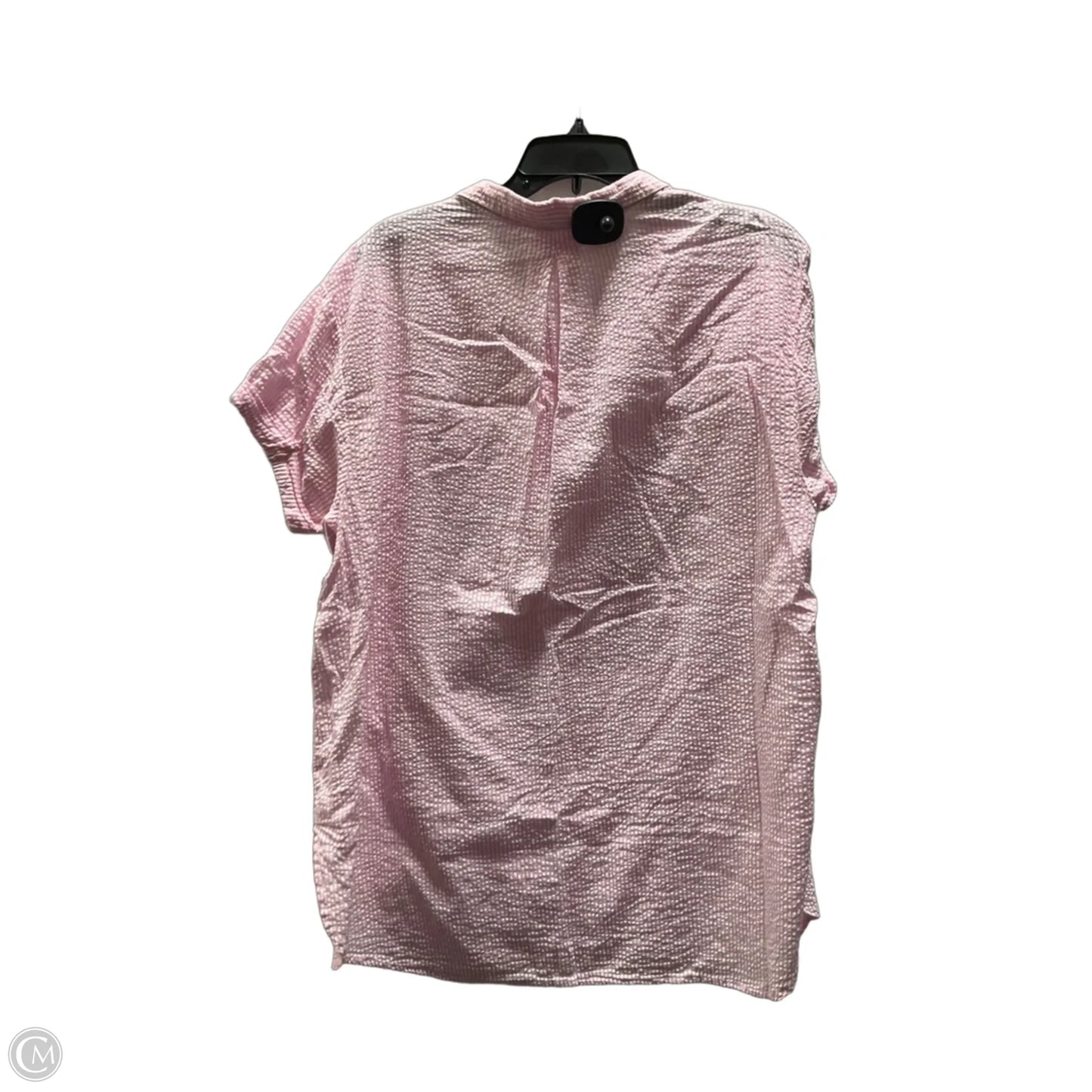 Blouse Short Sleeve By Cmb In Pink, Size: M