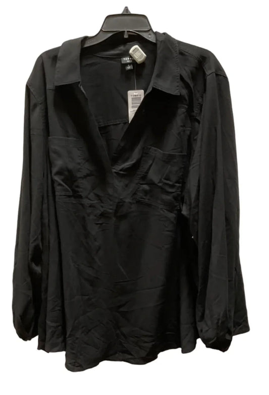 Top Long Sleeve By Torrid In Black, Size: 4x