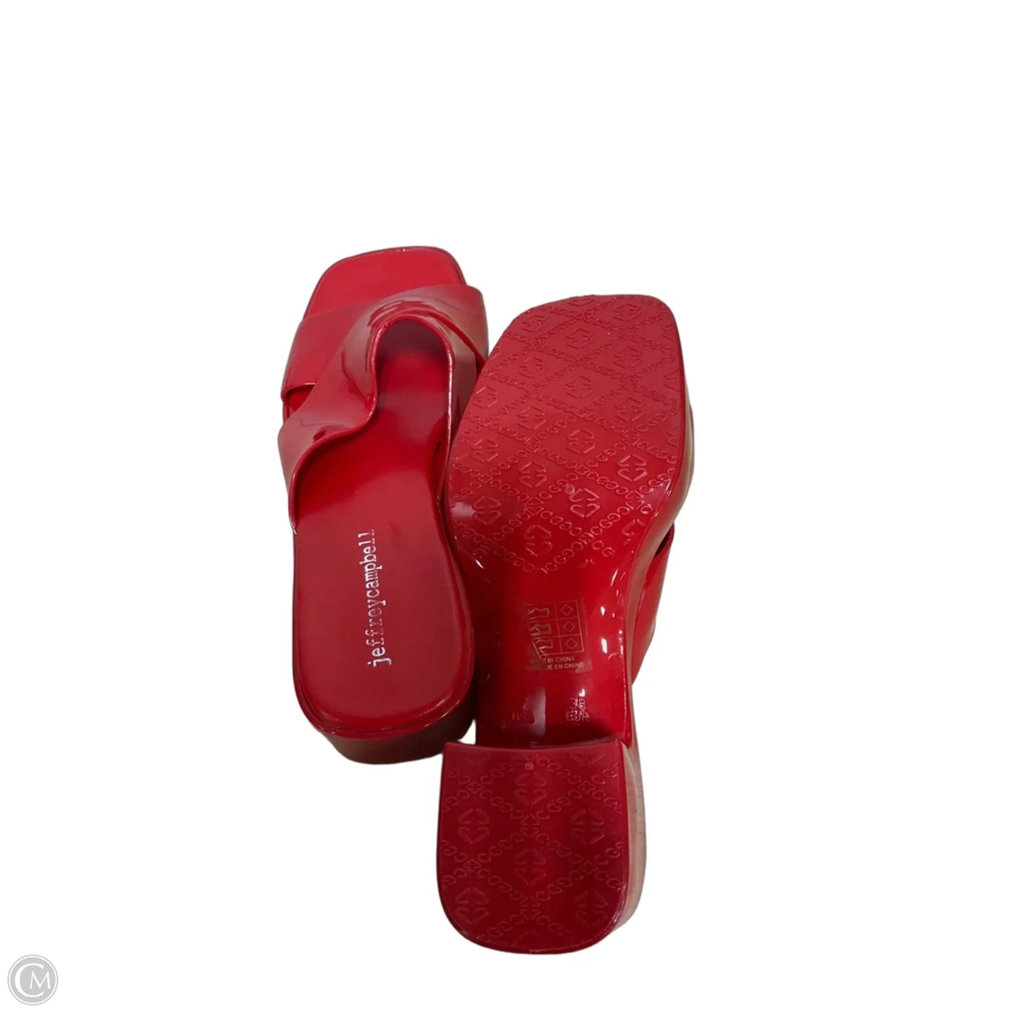 Sandals Heels Block By Jeffrey Campbell In Red, Size: 7