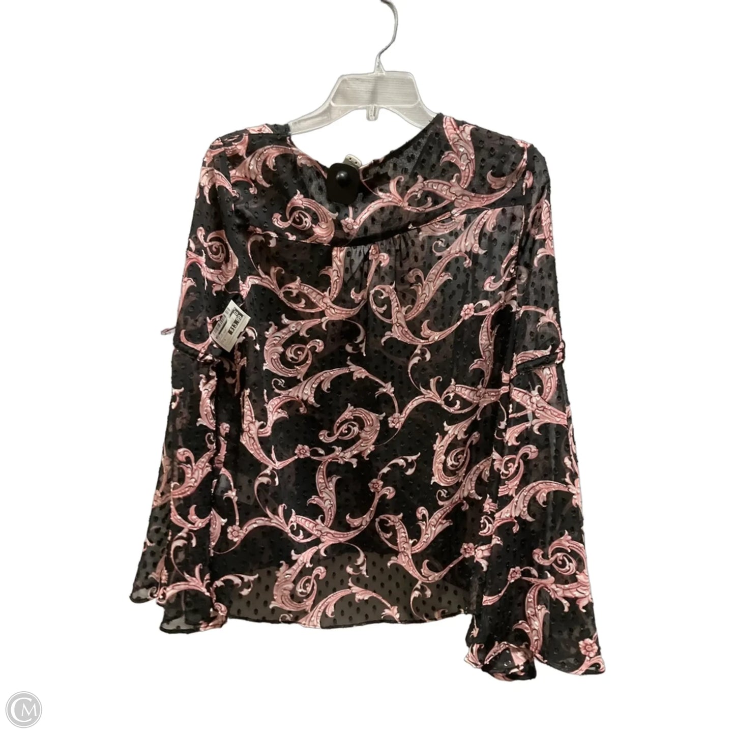 Top Long Sleeve By Inc In Paisley Print, Size: S