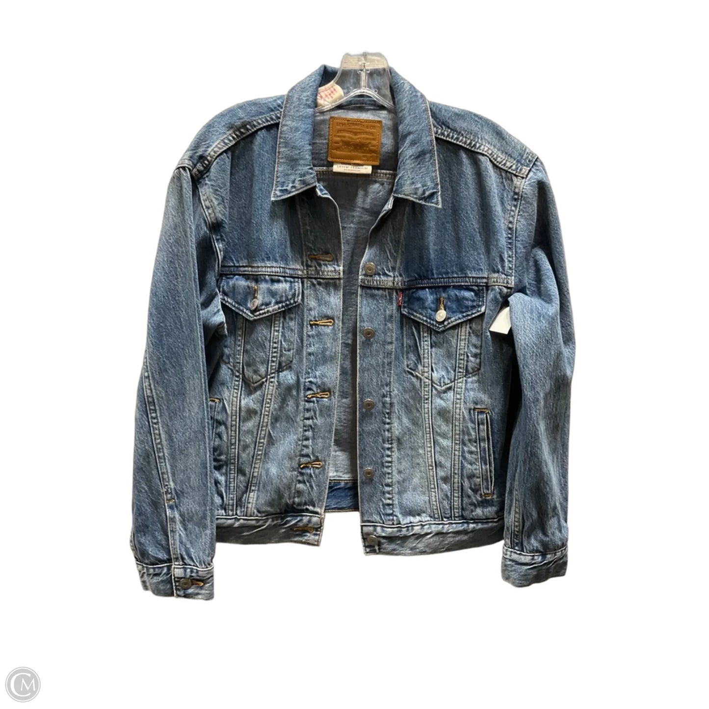 Jacket Denim By Levis In Blue Denim, Size: M