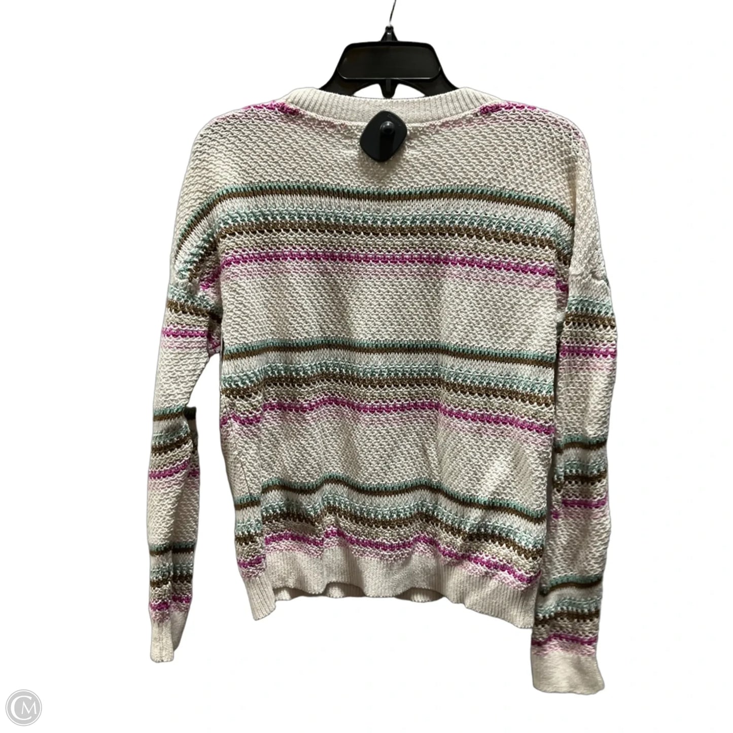 Sweater By Loft In Striped Pattern, Size: M