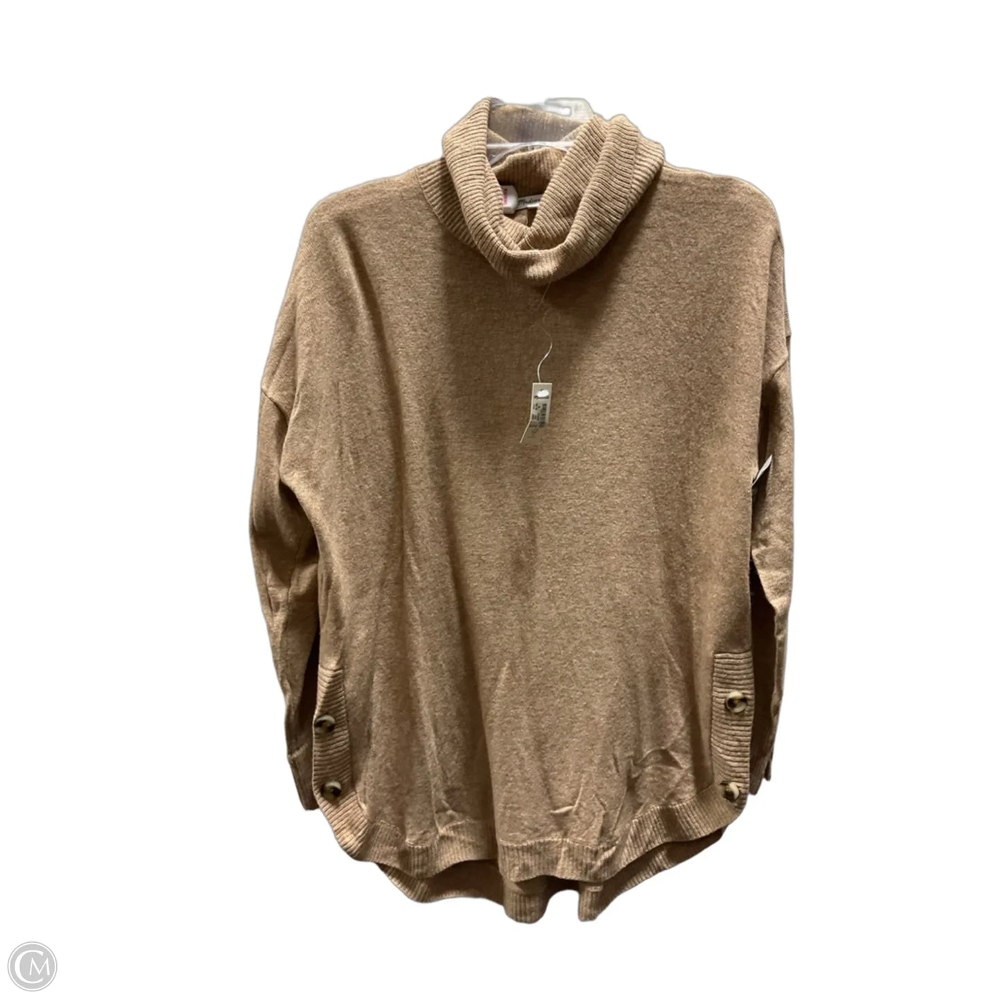 Top Long Sleeve By Madewell In Tan, Size: M
