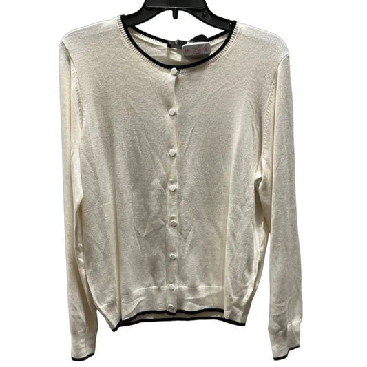 Cardigan By Ann Taylor In White, Size: M