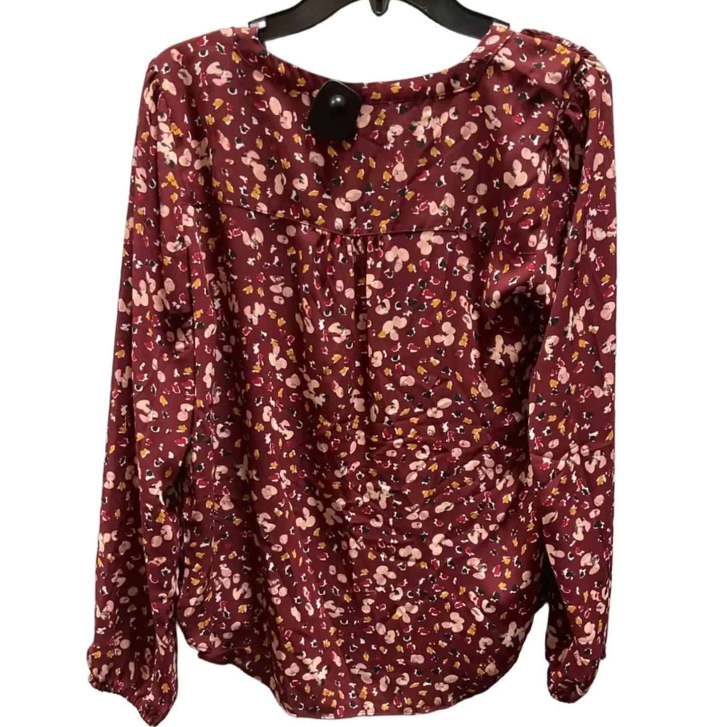 Top Long Sleeve By Maurices In Red, Size: M