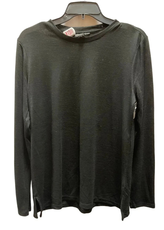 Top Long Sleeve By Banana Republic In Black, Size: L