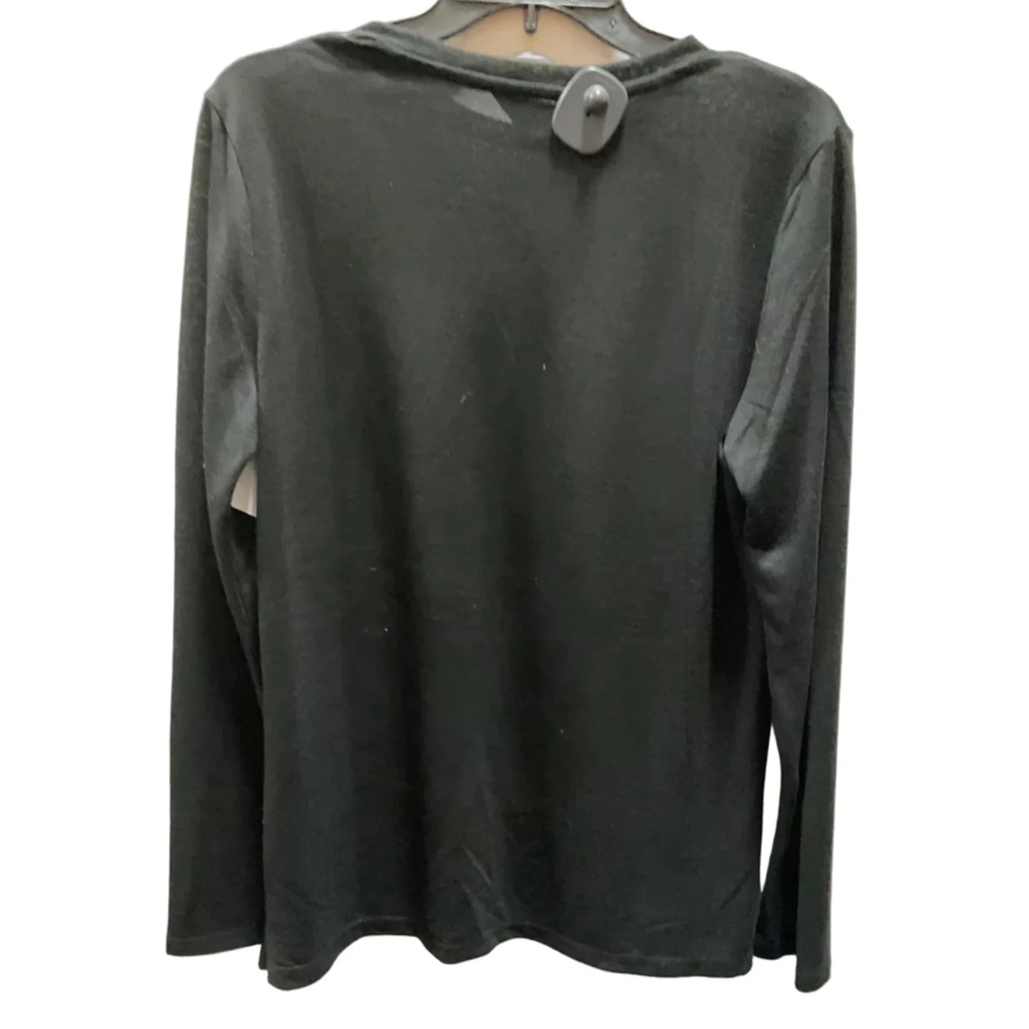 Top Long Sleeve By Banana Republic In Black, Size: L