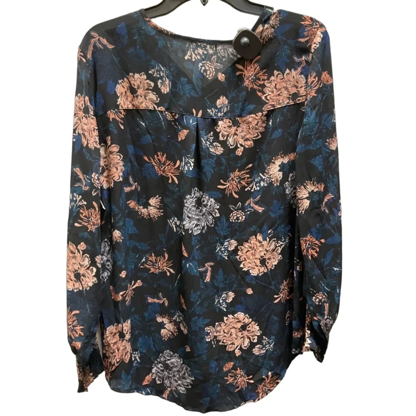 Top Long Sleeve By Maurices In Floral Print, Size: M