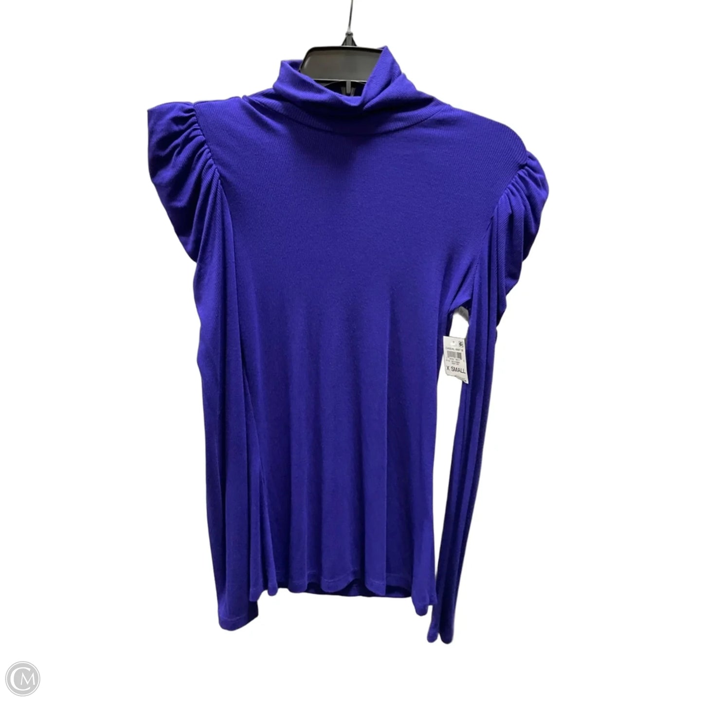 Top Long Sleeve Basic By Inc In Blue, Size: Xs