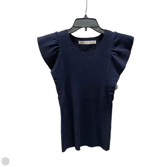 Top Short Sleeve By Marie Oliver In Navy, Size: M