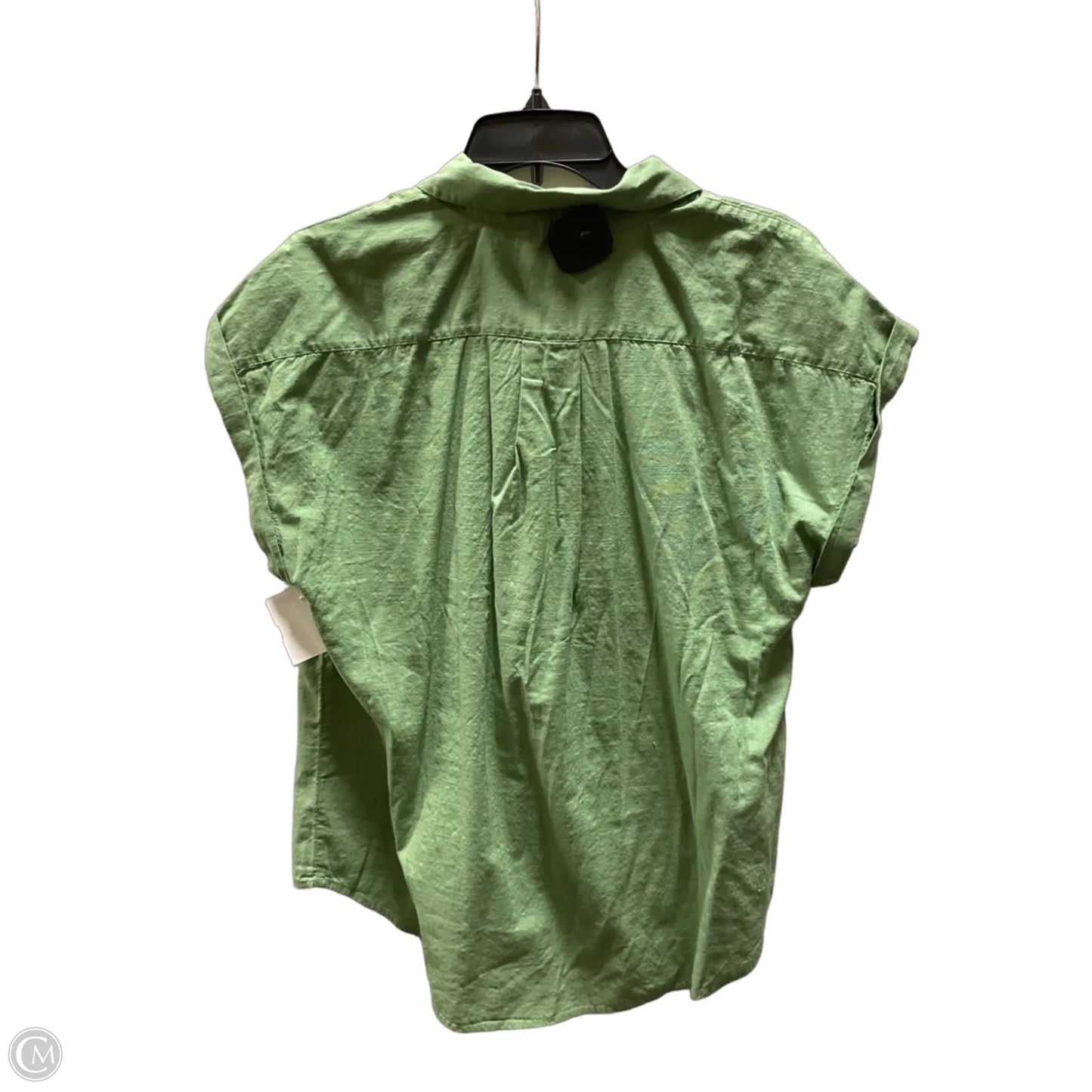 Blouse Short Sleeve By Vineyard Vines In Green, Size: M