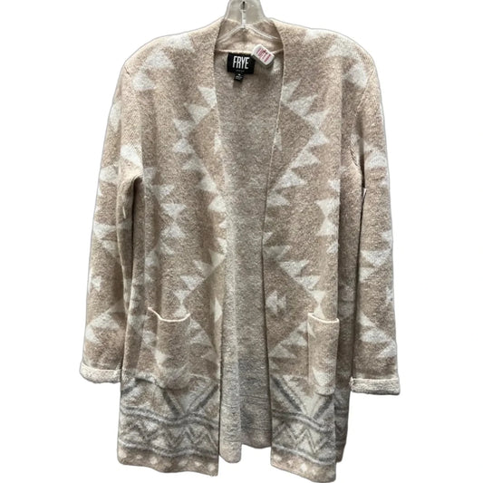 Sweater Cardigan By Frye In Tan, Size: M