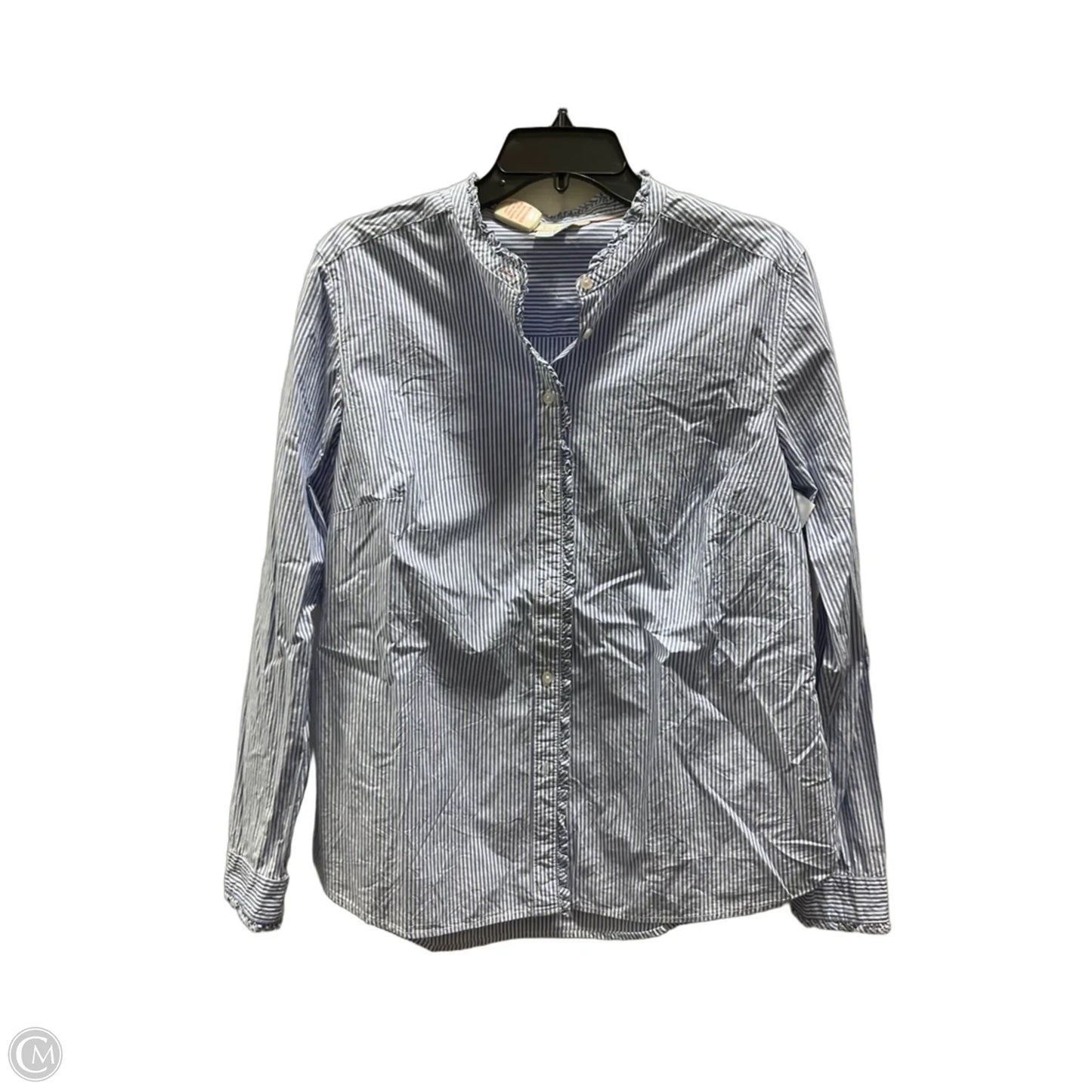 Top Long Sleeve By Boden In Striped Pattern, Size: L