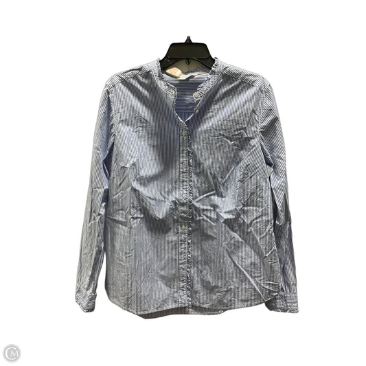 Top Long Sleeve By Boden In Striped Pattern, Size: L