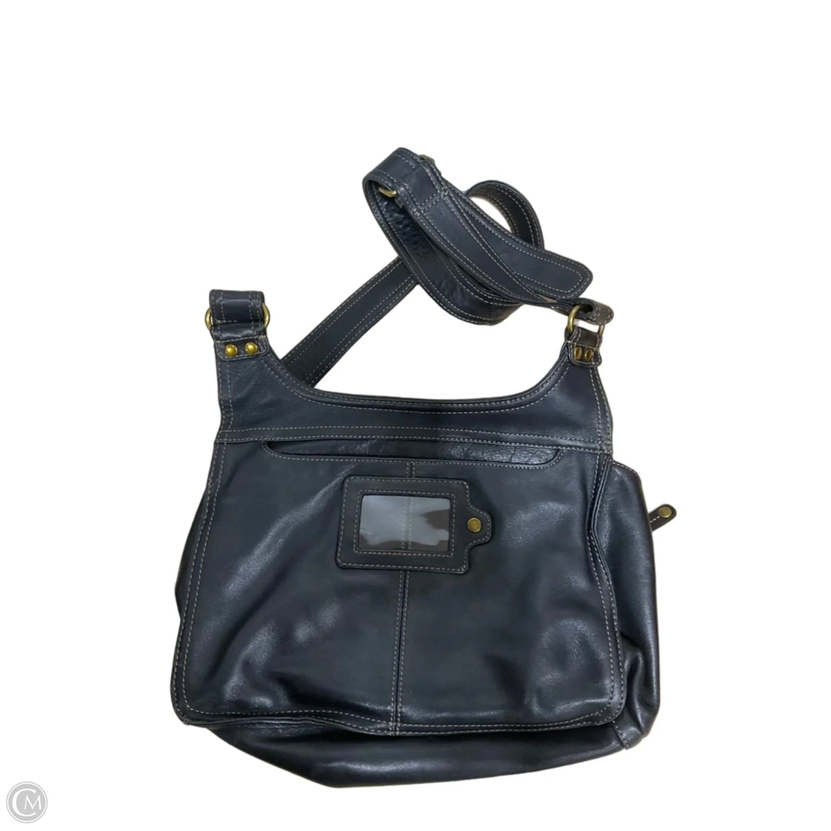 Crossbody Leather By Fossil, Size: Medium