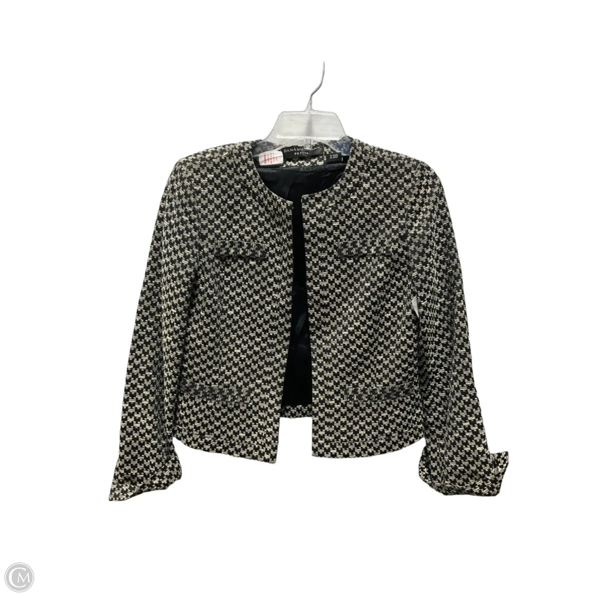 Blazer By Dana Buchman In Checkered Pattern, Size: M