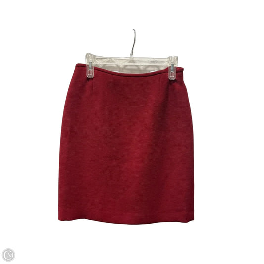 Skirt Mini & Short By Tahari By Arthur Levine In Red, Size: 6p
