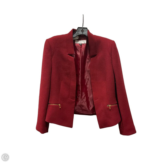 Blazer By Tahari By Arthur Levine In Red, Size: 8p