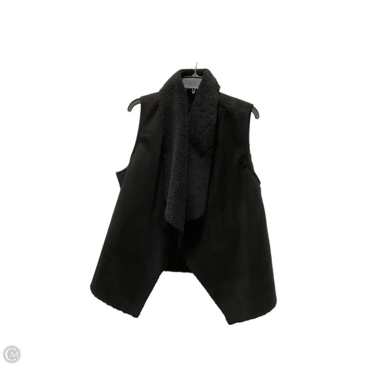 Vest Faux Fur & Sherpa By Chaps In Black, Size: Xl
