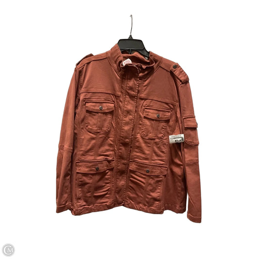 Jacket Other By Kensie In Orange, Size: 1x