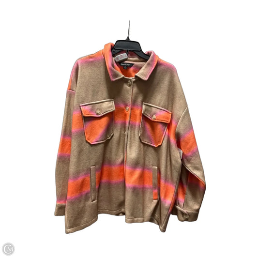 Jacket Shirt By Davi & Dani In Plaid Pattern, Size: 3x