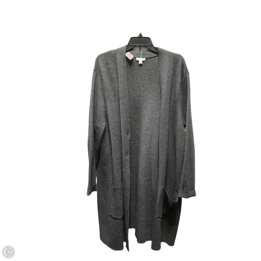 Sweater Cardigan By J. Jill In Grey, Size: Xl