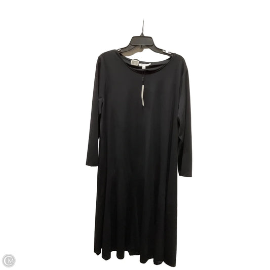 Dress Casual Maxi By Chicos In Black, Size: Xxl