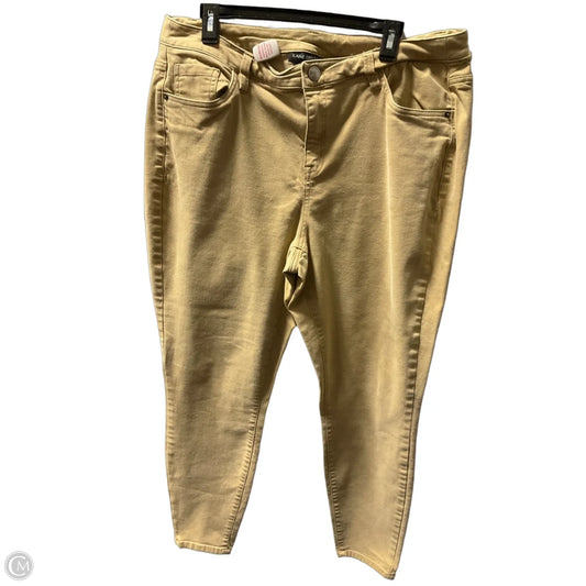 Jeans Skinny By Lane Bryant In Tan, Size: 20
