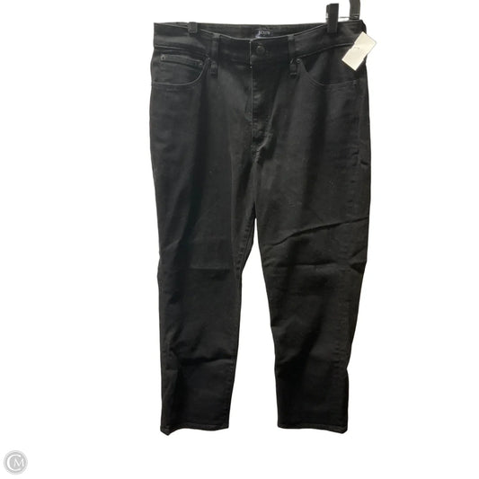 Jeans Straight By J. Crew In Black, Size: 10
