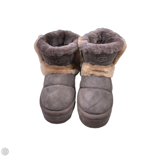 Boots Designer By Ugg In Brown, Size: 7