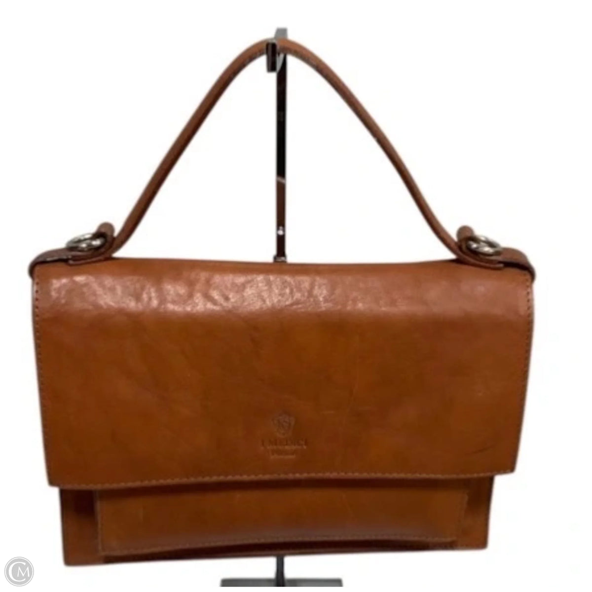 Handbag Leather By Clothes Mentor, Size: Medium