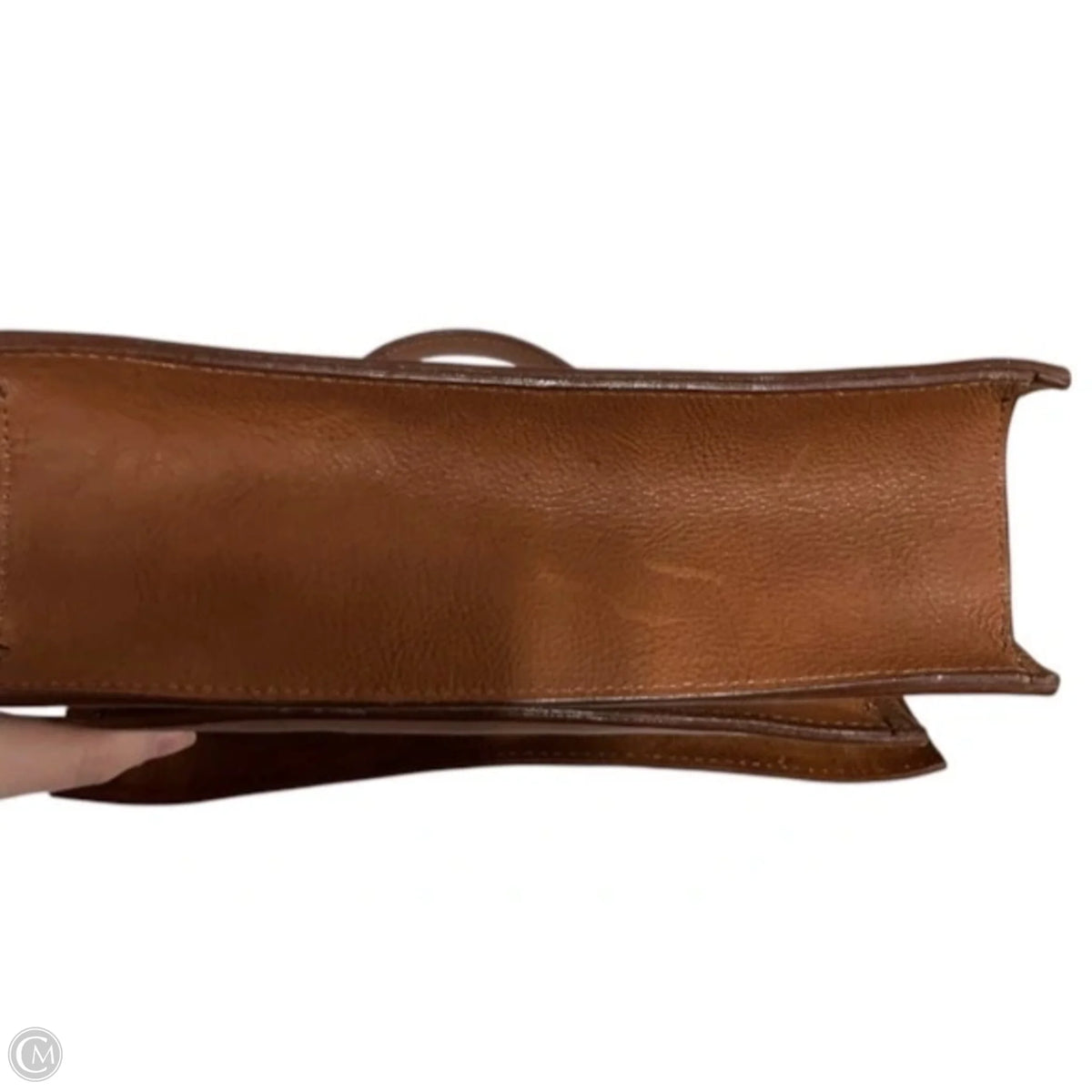 Handbag Leather By Clothes Mentor, Size: Medium