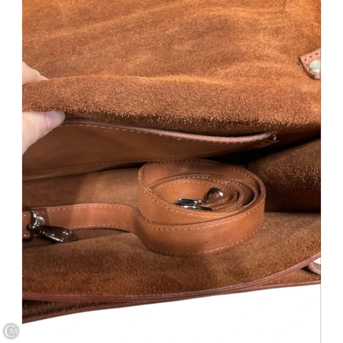 Handbag Leather By Clothes Mentor, Size: Medium