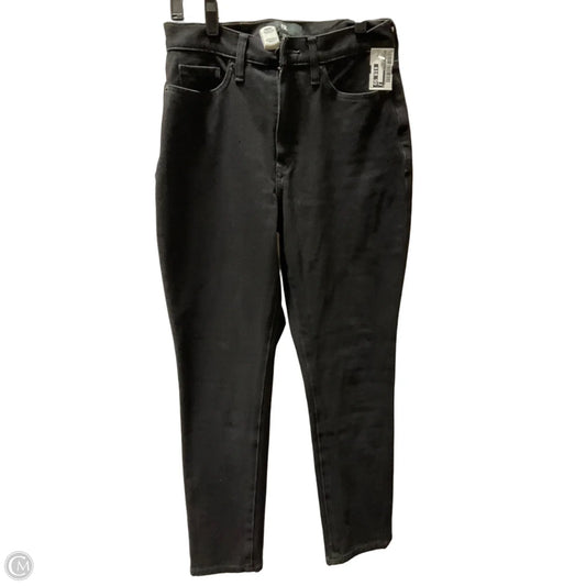Jeans Skinny By Banana Republic In Black, Size: 6