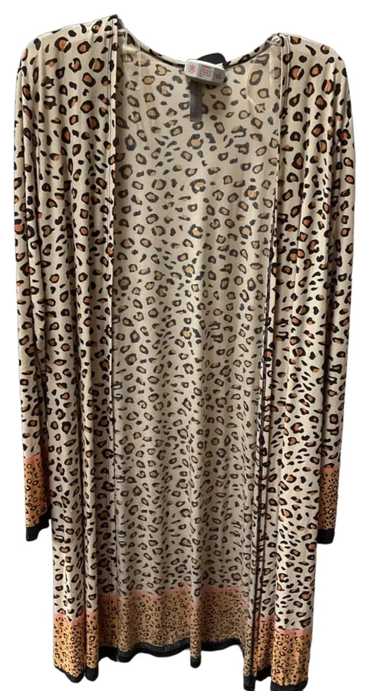 Cardigan By Honeyme In Animal Print, Size: Xl