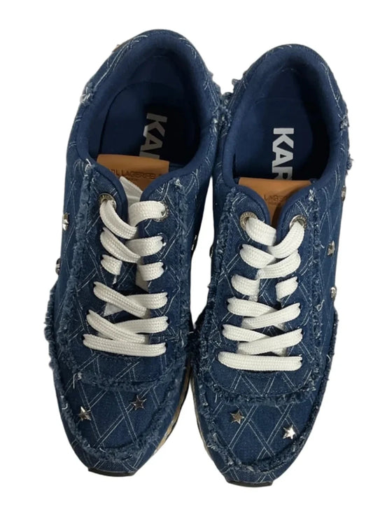 Shoes Designer By Karl Lagerfeld In Blue, Size: 7