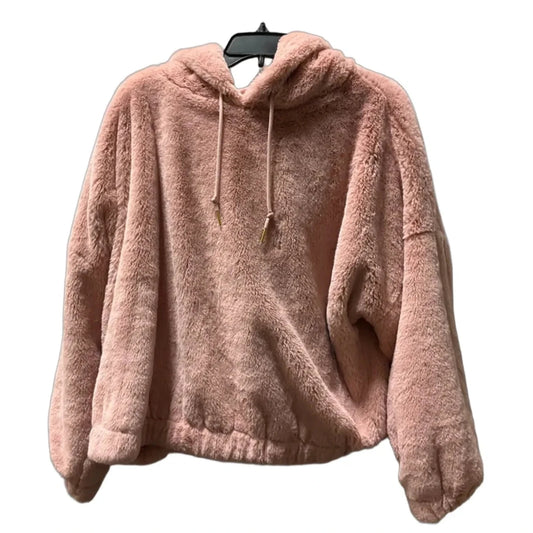 Sweatshirt Hoodie By Express In Pink, Size: L