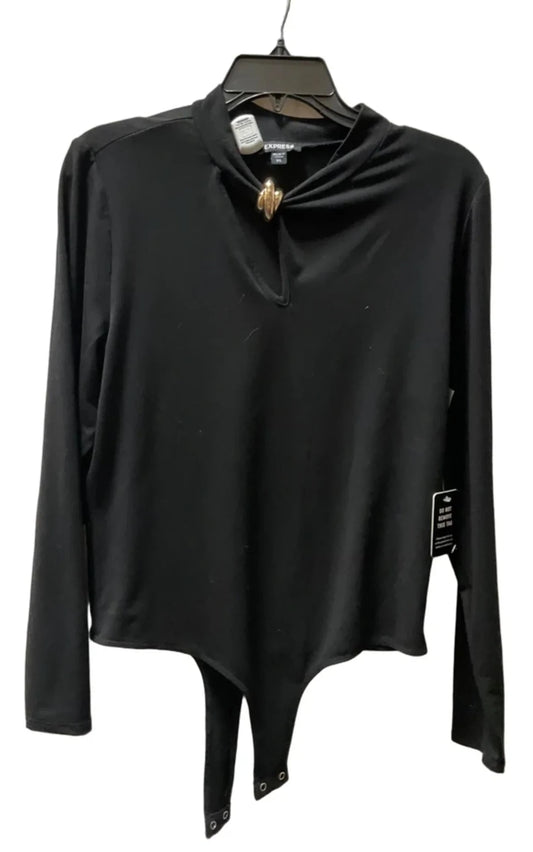 Bodysuit By Express In Black, Size: Xl