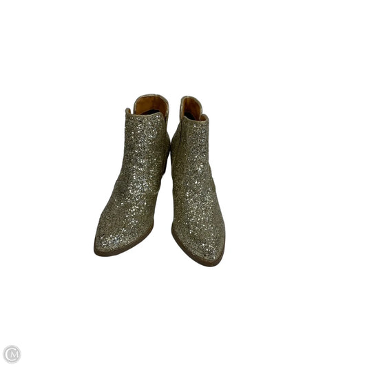 Boots Ankle Heels By Not Rated In Gold, Size: 9