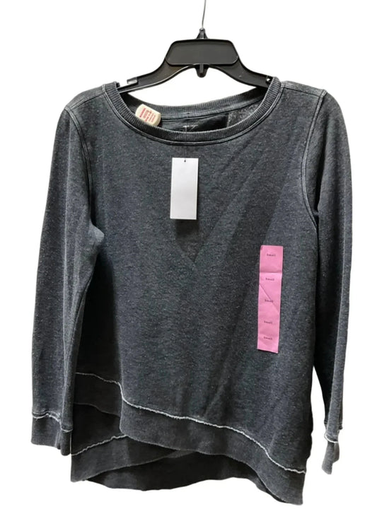 Athletic Sweatshirt Crewneck By Calvin Klein In Grey, Size: S
