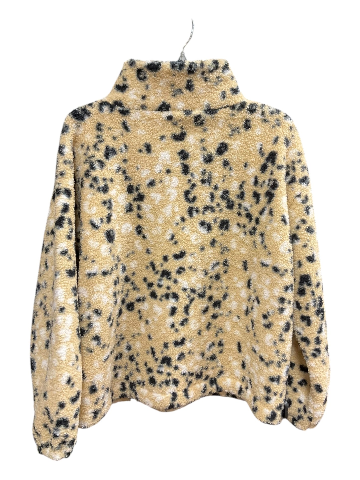 Jacket Faux Fur & Sherpa By Loft In Animal Print, Size: L