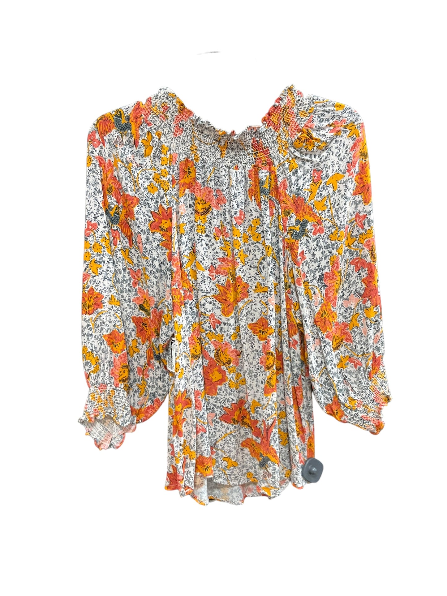 Floral Top 3/4 Sleeve Rachel Zoe, Size S