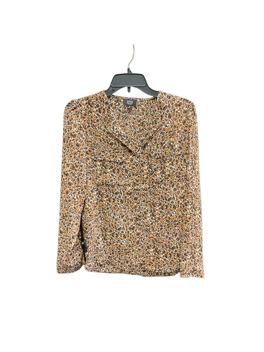 Top Long Sleeve By Jones New York In Animal Print, Size: S