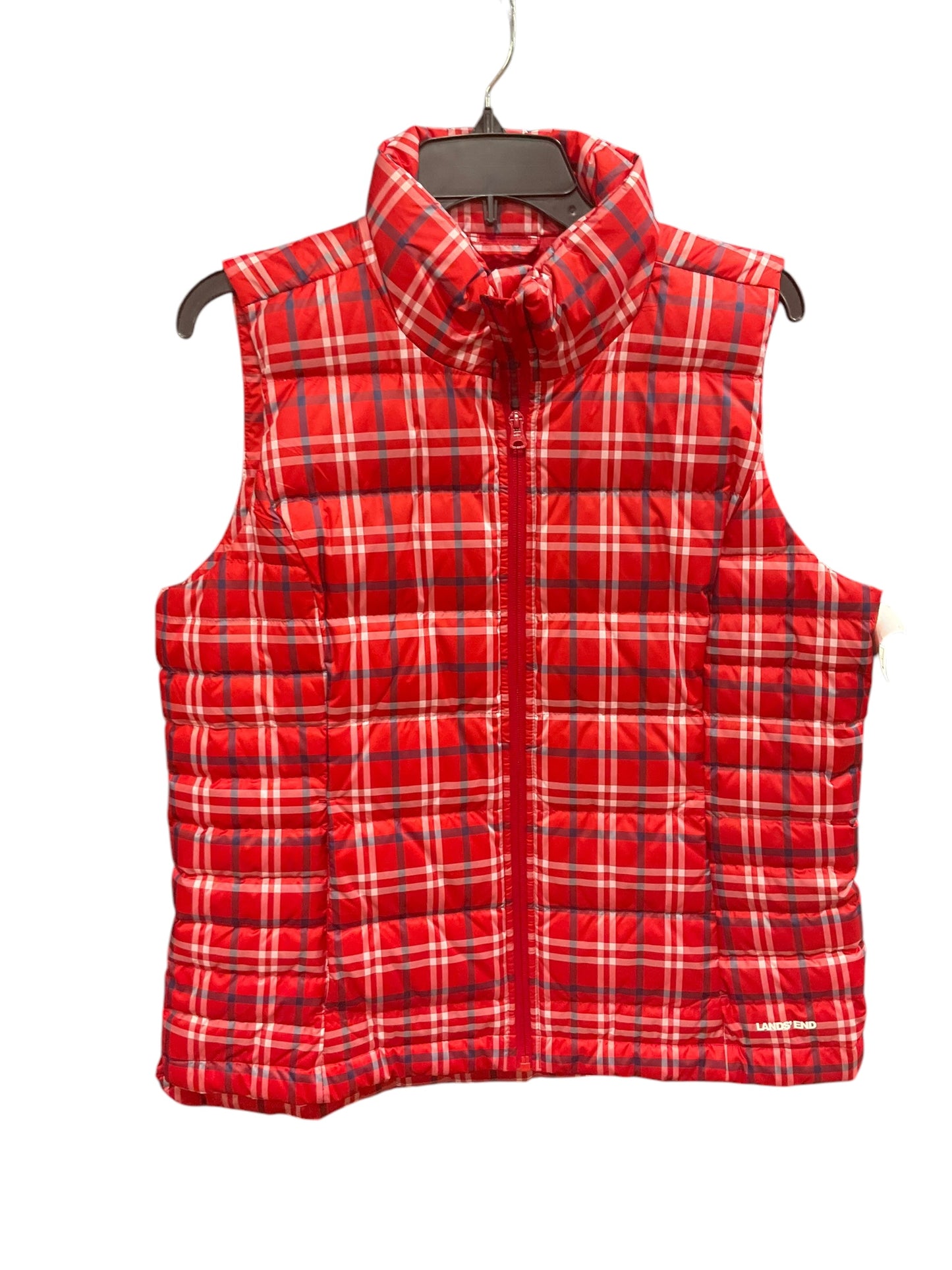 Vest Puffer & Quilted By Lands End In Plaid, Size: 0