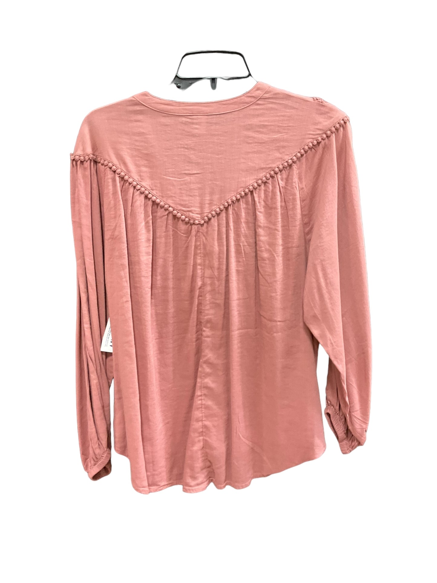 Mauve Blouse Long Sleeve Old Navy, Size S