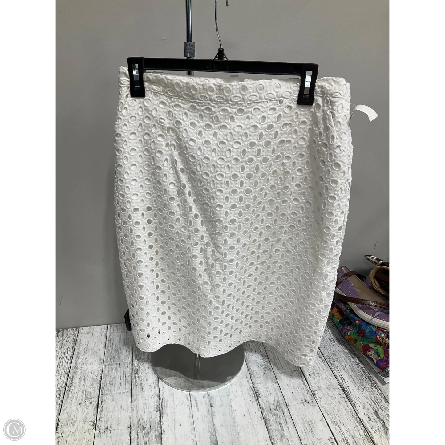 Skirt Midi By Cremieux In White, Size: 12